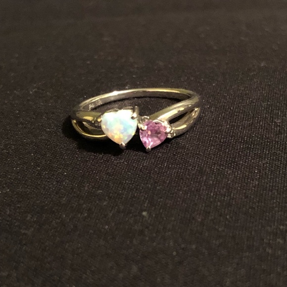 Beautiful October heart shaped birthstone ring. - Picture 4 of 8